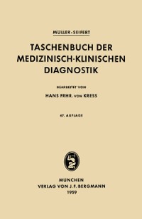 Cover Taschenbuch der Medizinisch-Klinischen Diagnostik
