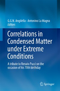 Cover Correlations in Condensed Matter under Extreme Conditions