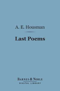 Cover Last Poems (Barnes & Noble Digital Library)