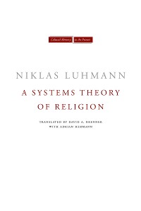 Cover A Systems Theory of Religion