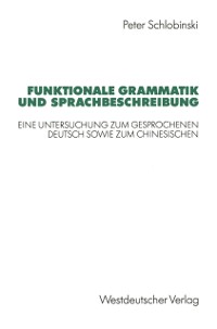 Cover Funktionale Grammatik und Sprachbeschreibung