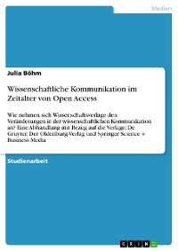 Cover Wissenschaftliche Kommunikation im Zeitalter von Open Access