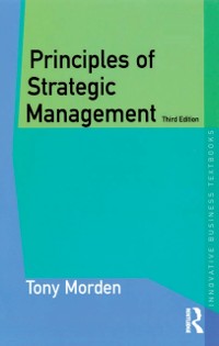 Cover Principles of Strategic Management
