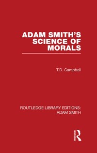 Cover Adam Smith''s Science of Morals