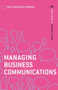 Cover Managing Business Communications