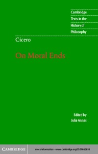 Cover Cicero: On Moral Ends