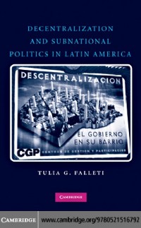 Cover Decentralization and Subnational Politics in Latin America