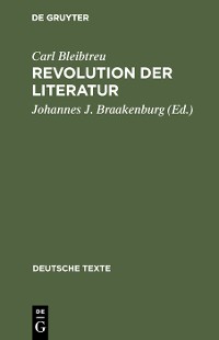 Cover Revolution der Literatur