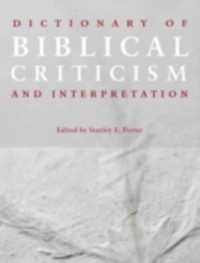 Cover Dictionary of Biblical Criticism and Interpretation