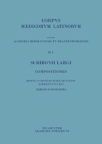 Cover Scribonii Largi Compositiones