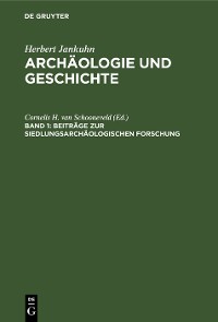 Cover Beiträge zur siedlungsarchäologischen Forschung