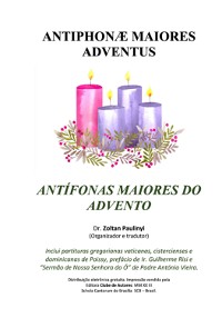 Cover Antífonas Maiores Do Advento (antiphonae Maiores Adventus)