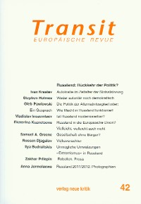 Cover Transit 42. Europäische Revue
