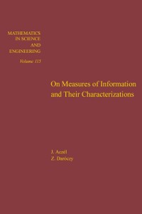 Cover On Measures of Information and Their Characterizations