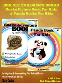 Cover Box Set Children's Books: Snake Pictures Book For Kids & Panda Books For Kids