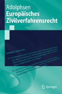 Cover Europäisches Zivilverfahrensrecht