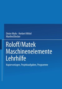 Cover Roloff/Matek Maschinenelemente Lehrhilfe
