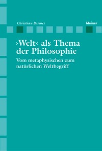 Cover ›Welt‹ als Thema der Philosophie
