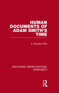 Cover Human Documents of Adam Smith''s Time