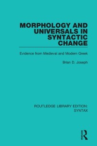 Cover Morphology and Universals in Syntactic Change
