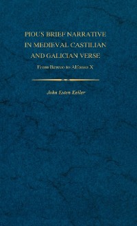 Cover Pious Brief Narrative in Medieval Castilian and Galician Verse