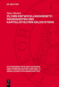 Cover Zu den Entwicklungsgesetzmäßigkeiten des kapitalistischen Geldsystems