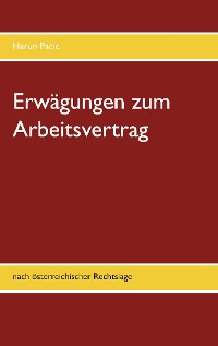 Cover Erwägungen zum Arbeitsvertrag