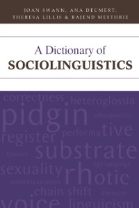 Cover Dictionary of Sociolinguistics