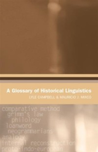 Cover Glossary of Historical Linguistics