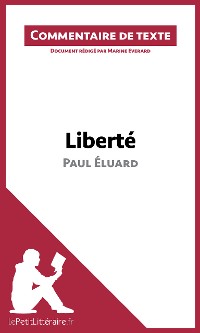 Cover Liberté de Paul Éluard (Commentaire de texte)