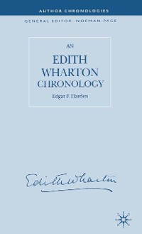 Cover An Edith Wharton Chronology