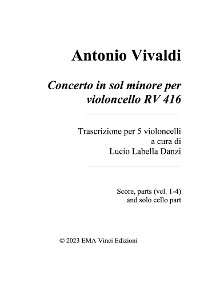 Cover Antonio Vivaldi Concerto in sol minore per violoncello RV 416