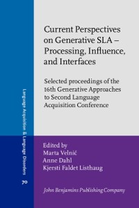 Cover Current Perspectives on Generative SLA - Processing, Influence, and Interfaces