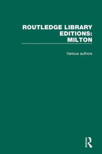Cover Routledge Library Editions: Milton