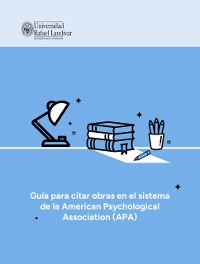 Cover Guia para citar obras en el sistema de la American Psychological Association (APA)