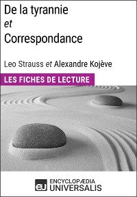 Cover De la tyrannie et Correspondance, Leo Strauss et Alexandre Kojève