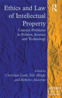 Cover Ethics and Law of Intellectual Property