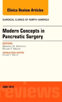 Cover Modern Concepts in Pancreatic Surgery, An Issue of Surgical Clinics