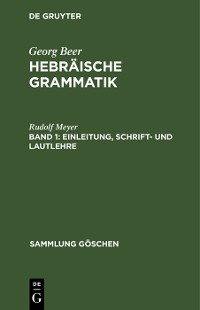 Cover Einleitung, Schrift- und Lautlehre