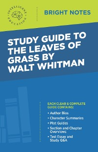 Cover Study Guide to The Leaves of Grass by Walt Whitman