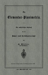 Cover Die Elementar-Planimetrie