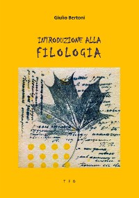Cover Introduzione alla Filologia