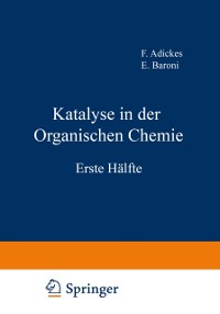 Cover Katalyse in der Organischen Chemie