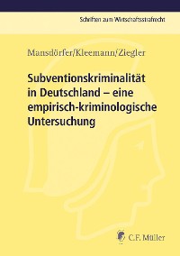 Cover Subventionskriminalität in Deutschland