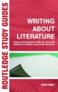 Cover Writing About Literature