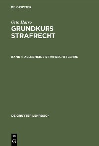 Cover Allgemeine Strafrechtslehre