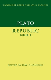 Cover Plato: Republic Book I