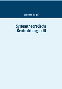 Cover Systemtheoretische Beobachtungen III