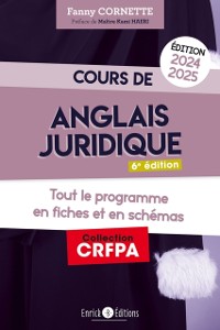 Cover Cours d''anglais juridique 2024-2025