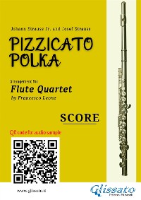 Cover Flute Quartet Score of "Pizzicato Polka"